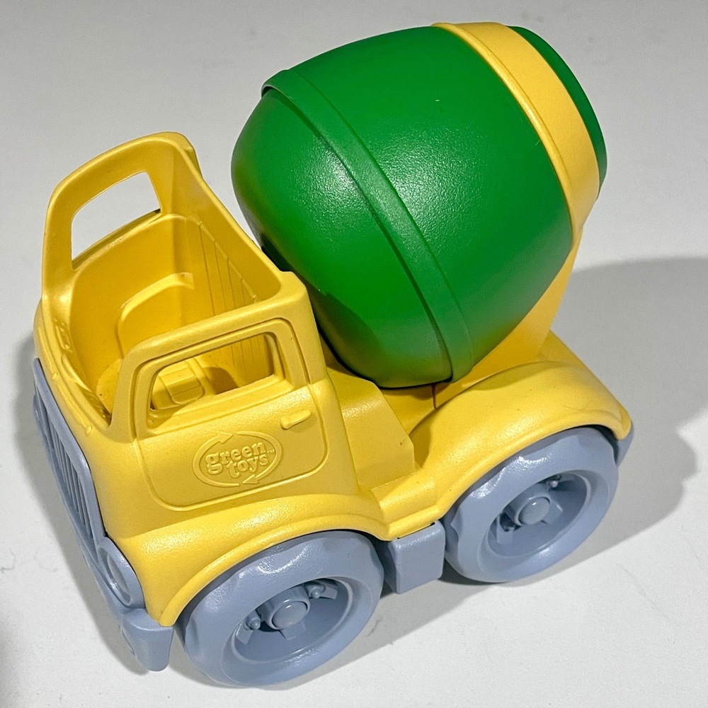 Green Toys Yellow and Green Cement Mixer